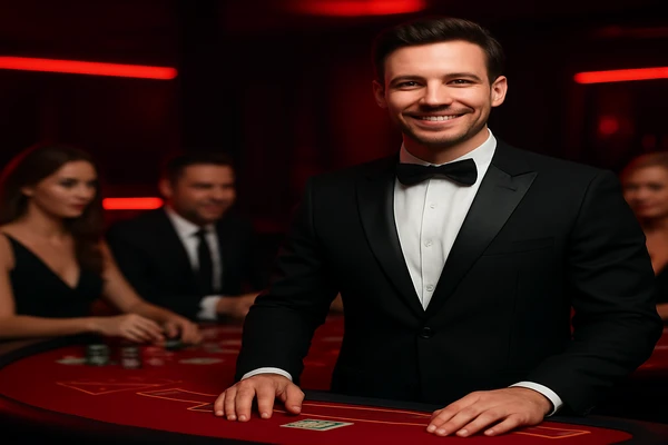 kg99999 প্ল্যাটফর্মে একজন পুরুষ অনলাইন গেমে জয় উদযাপন করছেন, চারদিকে গেমিং প্রতীক ভাসছে