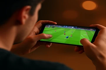 মোবাইল-সমর্থিত গেমিং প্ল্যাটফর্ম ইন্টারফেসের একটি উদাহরণ